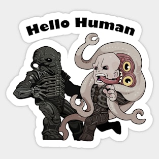 Hello Human01 Sticker